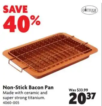Home Hardware Non-stick bacon pan offer