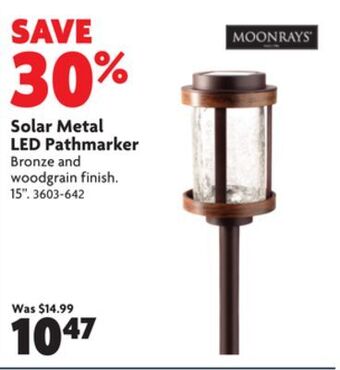 Home Hardware Solar metal led pathmarker offer