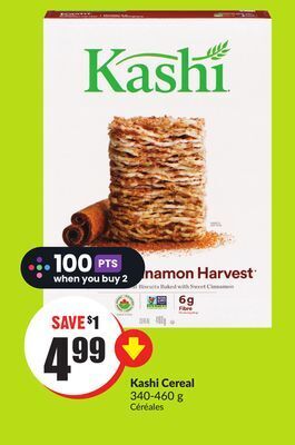 Chalo FreshCo Kashi cereal 340-460 g offer