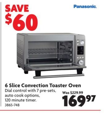 Home Hardware 6 slice convection toaster oven offer