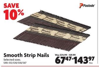 Home Hardware Smooth strip nails offer
