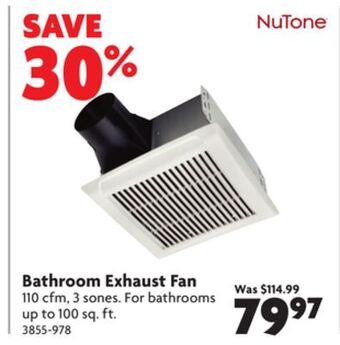 Home Hardware Bathroom exhaust fan offer