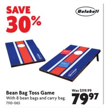 Home Hardware Bean bag toss game offer