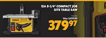 Home Hardware 15a 8-1/4 compact job site table saw offer