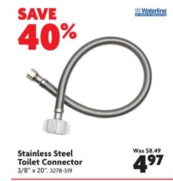 Home Hardware Stainless steel toilet connector offer