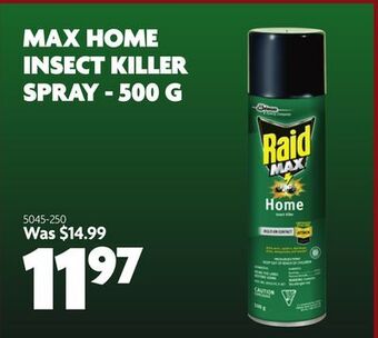 Home Hardware Max home insect killer spray - offer