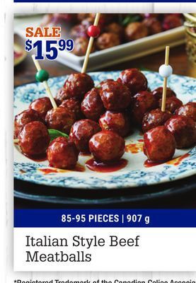 M & M Food Market Italian style beef meatballs offer