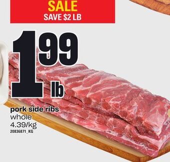 Zehrs Markets Pork side ribs offer