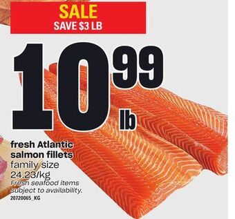 Zehrs Markets Fresh atlantic salmon fillets offer