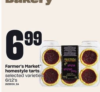 Farmer's market™ homestyle tarts, 6/12's
