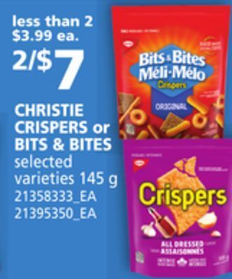 Zehrs Markets Christie crispers or bits & bites, 145 g offer
