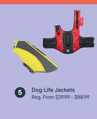 Petvalu Dog life jacket offer