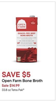 Petvalu Open farm bone broth offer