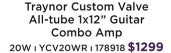 Long & McQuade Custom valve 15 watt all-tube 1x12 guitar combo amp - wine red offer