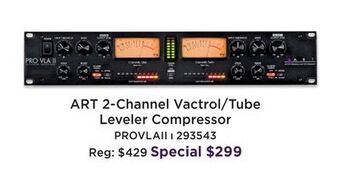 Long & McQuade Art pro audio 2-channel vactrol/tube leveler compressor offer