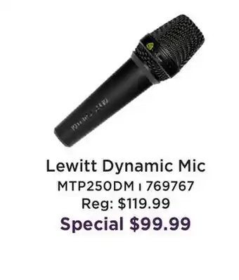 Long & McQuade Mtp 250 dm dynamic microphone offer