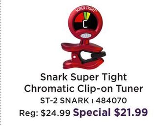 Long & McQuade Snark super tight chromatic clip on tuner offer