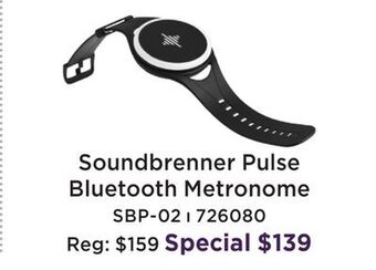 Long & McQuade Sbp-02 pulse smart vibrating bluetooth metronome offer