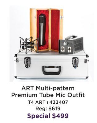 Long & McQuade Art pro audio multi-pattern premium tube microphone outfit offer