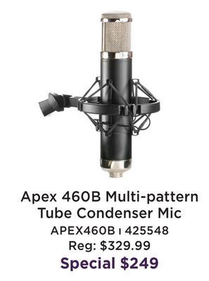 Long & McQuade 460b multipattern tube condenser microphone offer