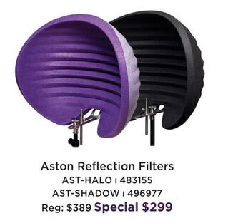 Long & McQuade Aston halo reflection filter offer
