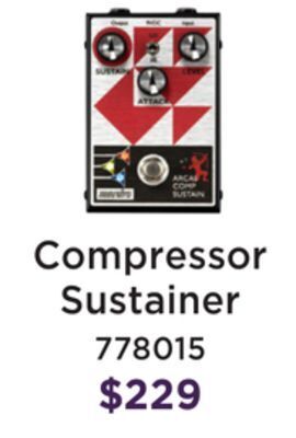 Long & McQuade Maestro effects arcas compressor sustainer pedal offer