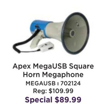 Long & McQuade Apex megausb square horn megaphone offer