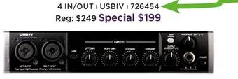 Long & McQuade Art pro audio usb iv - 4 in/out usb audio interface offer
