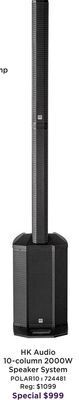 Long & McQuade Hk audio polar 10 column speaker system offer