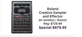 Long & McQuade Sp-404mkii creative sampler and effector offer