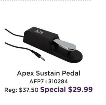 Long & McQuade Apex sustain pedal offer