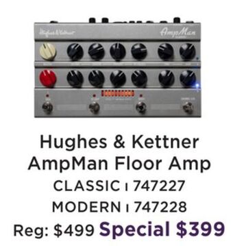 Long & McQuade Ampman classic floor amplifier offer