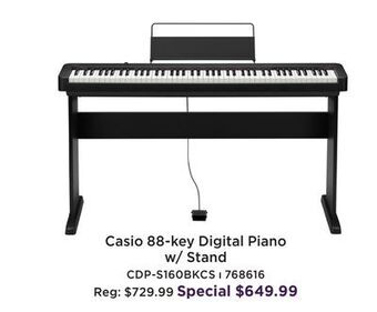 Long & McQuade Cdp-s160cs 88-key digital piano with stand offer