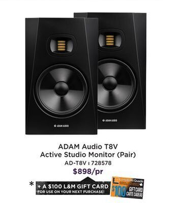 Long & McQuade Adam audio t8v active studio monitor (single) offer