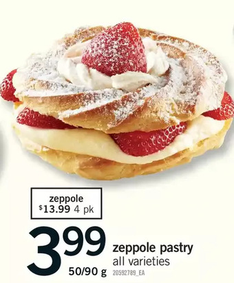 Fortinos Zeppole pastry offer