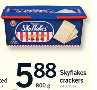Fortinos Skyflakes crackers offer