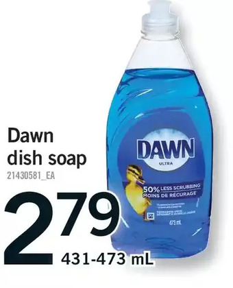Fortinos Dawn dish soap offer