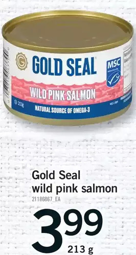 Fortinos Gold seal wild pink salmon offer