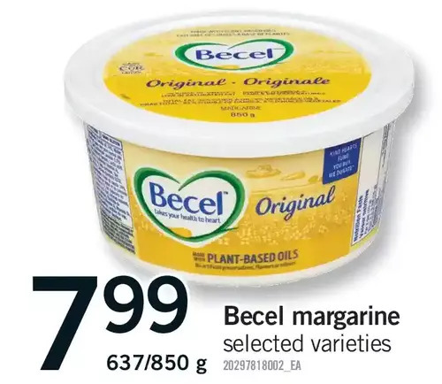Fortinos Becel margarine offer