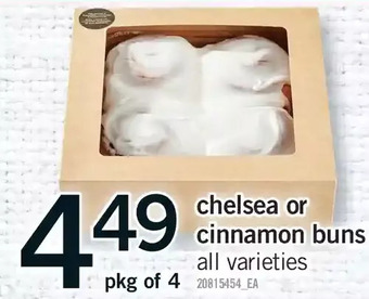 Fortinos Chelsea or cinnamon buns offer