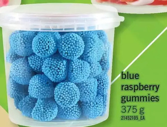 Fortinos Blue raspberry gummies offer