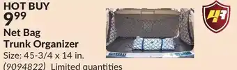 Princess Auto Net bag trunk organizer offer