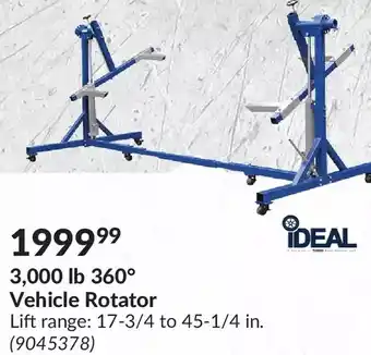 Princess Auto Ideal 3,000 lb 360° vehicle rotator offer