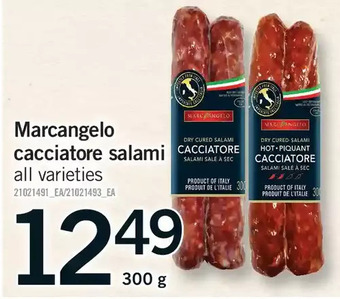 Fortinos Marcangelo cacciatore salami offer