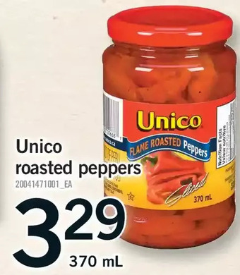 Fortinos Unico roasted peppers offer
