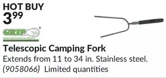 Princess Auto Grip telescopic camping fork offer