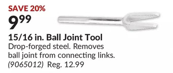 Princess Auto 15/16 in. ball joint tool offer