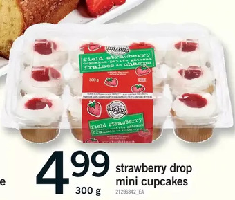 Fortinos Strawberry drop mini cupcakes offer