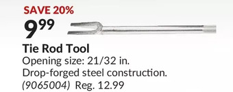 Princess Auto Tie rod tool offer