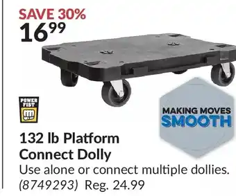 Princess Auto Power fist 132 lb platform connect dolly offer